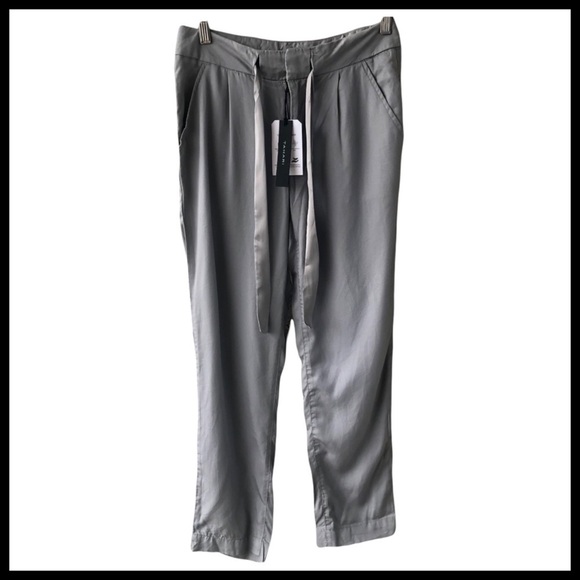 TAHARI NWT Pleated Trouser in Slate - Picture 1 of 9